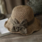 💝Mother's Day Mega Sale：Only ￡9.99!👒🌞Elegant Woven Straw Sun Hat with Bow
