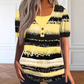 ⏳Last Day Special Price :￡10.99!!👚Faux Two-Piece Striped Top – Henley, Casual 🍃