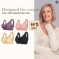 💥Last Day Buy 1 Get 2 Free (3 PCS)💥Design for Senior Front Closure Cotton Bra