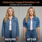 💥2026 NEW STYLE ARRIVAL 50 OFF!!👚✨Women's Puff Short Sleeve Cropped Denim Jacket