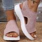 ⏳LAST DAY 50% OFF 🔥🔥Women's Breathable Knit Platform Sandals☁️Comfortable & Lightweight🍃Summer Essential