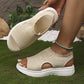 ⏳LAST DAY 50% OFF 🔥🔥Women's Breathable Knit Platform Sandals☁️Comfortable & Lightweight🍃Summer Essential