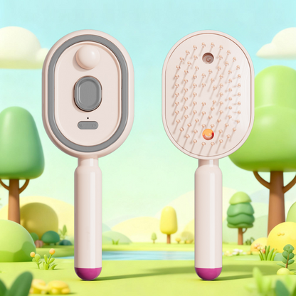 ⏳LAST DAY - 60% Off💖Electric Spray Air Cushion Massage Comb💨| Self-Cleaning Anti-Tangle ✨ | Perfect for Dry, Brittle Hair 💧