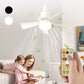 🎉Summer Hot Sales £ 15.99!❄️2-in-1 Socket Fan Light With Remote Control✨Ultra-Quiet With Remote 🍃For Bedrooms 😴, Kitchens 👩‍🍳 & Garages 🛠️