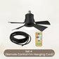 🎉Summer Hot Sales £ 15.99!❄️2-in-1 Socket Fan Light With Remote Control✨Ultra-Quiet With Remote 🍃For Bedrooms 😴, Kitchens 👩‍🍳 & Garages 🛠️