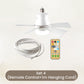 🎉Summer Hot Sales £ 15.99!❄️2-in-1 Socket Fan Light With Remote Control✨Ultra-Quiet With Remote 🍃For Bedrooms 😴, Kitchens 👩‍🍳 & Garages 🛠️