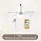 🎉Summer Hot Sales £ 15.99!❄️2-in-1 Socket Fan Light With Remote Control✨Ultra-Quiet With Remote 🍃For Bedrooms 😴, Kitchens 👩‍🍳 & Garages 🛠️