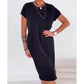 🔥Hot Sale 50% OFF👗Women's Casual Short Sleeve T-Shirt Dress✨Effortlessly Stylish, All-Day Comfort