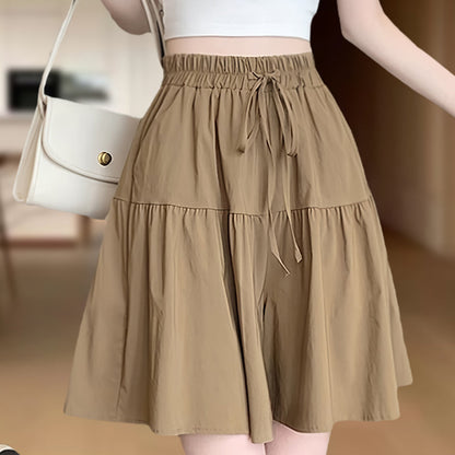 ⏰Summer Limited-Time Offer🌡️Women High Waist Skirt Pants Wide Leg Ruffle Culottes