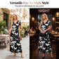 👗Summer Hot Sale 50% OFF: Only £14.99!!💥🌈 Women's V neck Ankle Length Floral Print Beach Long Flowy Maxi Dress with Pockets🎀