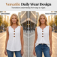 👗🌿☀️ Women's V-Neck Sleeveless Cotton Linen Vest – Breathable, Soft & Lightweight – Perfect for Layering or Wearing Alone on Warm Days 🌸🍃