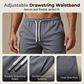 🔥Men's Short Sleeve Casual Set, 🏖️Summer Beach Fashion Sport Wear, Plaid Pattern, Slim-Fitting, Above the Knee