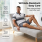 🔥Men's Short Sleeve Casual Set, 🏖️Summer Beach Fashion Sport Wear, Plaid Pattern, Slim-Fitting, Above the Knee