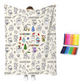🔥LAST DAY SALE 50% OFF!!🎨✨Creative Cozy Coloring Blanket Kit