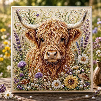 🏆 Last Day Special Price -50% OFF!!🦉💛 Highland Cow Pearl Art DIY Kit – Relaxing DIY Craft to Create Stunning Coastal Artwork (📦Buy 2 Free Shipping)