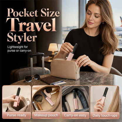 🏆 Last Day Special Price 70% OFF !👩Shape hair in 3 seconds! Create gorgeous hairstyles anytime anywhere. 💁Portable Wireless Mini Bang Styling Comb