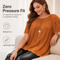📢Hot Sale 50% OFF 🔥Plus Size Flattering Pleated Top👚Plussize🍃Cool and Comfortable