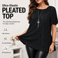 📢Hot Sale 50% OFF 🔥Plus Size Flattering Pleated Top👚Plussize🍃Cool and Comfortable