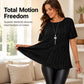 📢Hot Sale 50% OFF 🔥Plus Size Flattering Pleated Top👚Plussize🍃Cool and Comfortable