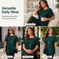 📢Hot Sale 50% OFF 🔥Plus Size Flattering Pleated Top👚Plussize🍃Cool and Comfortable