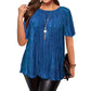 📢Hot Sale 50% OFF 🔥Plus Size Flattering Pleated Top👚Plussize🍃Cool and Comfortable