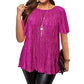 📢Hot Sale 50% OFF 🔥Plus Size Flattering Pleated Top👚Plussize🍃Cool and Comfortable