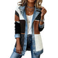⌛LAST DAY SALE 70% OFF🍂🔥Women’s Elegant Denim Spliced Ribbed Knit Coat