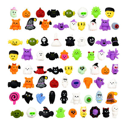 ✨50% OFF!!🎃Halloween Squishies Stress Relief Toy Set, Classic Pumpkin/Ghost/Bat Shapes, Super Soft TPR Material with Elastic Squeeze Feel🧹Classroom Rewards & Trick-or-Treat🦇🪄