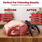 🥳2026 HOT SALE🥳50% OFF!🥩🔪Handheld Fat Trimmer for Beef & Pork – U-shaped curved holder targets surface fat without wasting lean meat. Stainless steel blade, ergonomic grip – prep like a pro! 🧑‍🍳✨