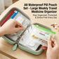 🥳2026 HOT SALE💞UP TO 50% OFF!!💊 A8 Waterproof 14 Color-Coded Pill Pouches Organizer – Portable Binder-Style Weekly Travel Medicine Storage Case for Pills, Vitamins & Supplements