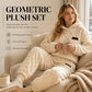 ☀️Hot Sale-50% OFF🍂 Embossed Geometric Plush Set – Timeless Comfort & Effortless Style For Every Occasion