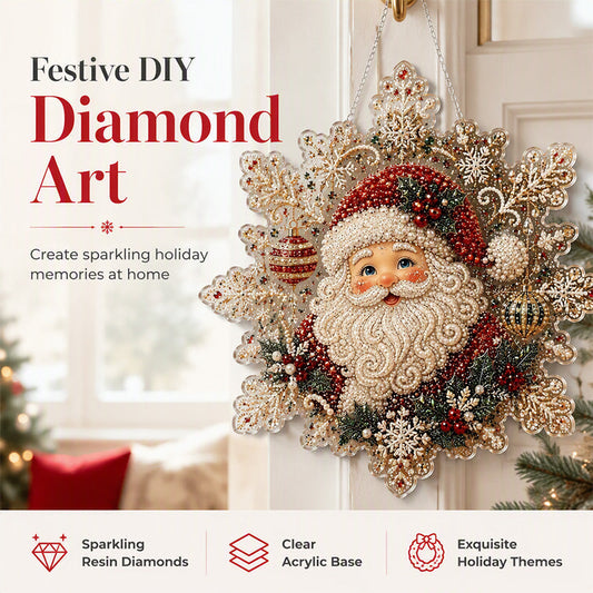🎄🔥Christmas bestsellers -60% OFF🎁🎅Christmas Diamond Art Hanging Kit❤️Gifts for the one you love most