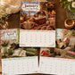 2027 Cats Chillin' with Books Wall Calendar