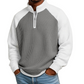 🔥Last Day-50% OFF!!✨ Easy Everyday Comfort | Men's Waffle-Knit Quarter-Zip Shirt