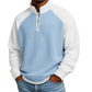 🔥Last Day-50% OFF!!✨ Easy Everyday Comfort | Men's Waffle-Knit Quarter-Zip Shirt