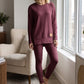 ⏳LAST DAY SALE-50% OFF!!✨ One Set, More Ways to Wear | Women's Split Long-Sleeve Top & Pants Set