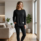 ⏳LAST DAY SALE-50% OFF!!✨ One Set, More Ways to Wear | Women's Split Long-Sleeve Top & Pants Set