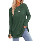 💖2026 Autumn’s Sale 70% OFF✨🍂Women's Casual Crewneck Long Sleeve Top With Thumb Holes and Curved Hem