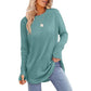 💖2026 Autumn’s Sale 70% OFF✨🍂Women's Casual Crewneck Long Sleeve Top With Thumb Holes and Curved Hem