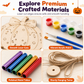 💥Hot Sale-50% OFF🎃Halloween Wooden Pumpkin Craft Kit | DIY Wind Chime