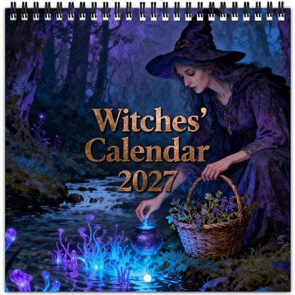 🔥HOT SALE-50% OFF!!🔮Mystical Witches Calendar 2027 🌙 12 Months of Enchanting Witch Artwork