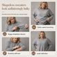 ⏳Limited-time 49% off⏰🔥Women's Loose Knit Jumper — Batwing Sleeves, Side Ruched 🧥