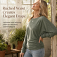 ⏳Limited-time 49% off⏰🔥Women's Loose Knit Jumper — Batwing Sleeves, Side Ruched 🧥