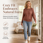 ⏳Limited-time 49% off⏰🔥Women's Loose Knit Jumper — Batwing Sleeves, Side Ruched 🧥