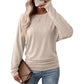 ⏳Limited-time 49% off⏰🔥Women's Loose Knit Jumper — Batwing Sleeves, Side Ruched 🧥
