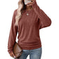 ⏳Limited-time 49% off⏰🔥Women's Loose Knit Jumper — Batwing Sleeves, Side Ruched 🧥