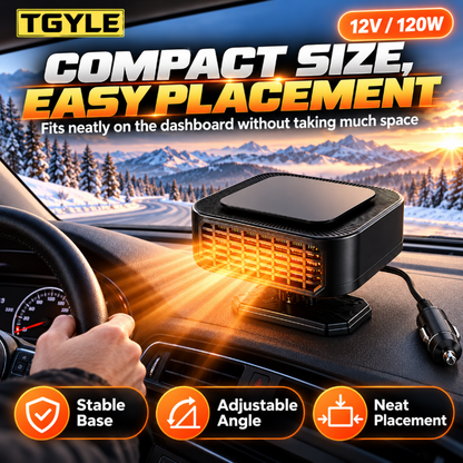 ❄️🔥HOT SALE - 50% OFF!!🚗🌡️Portable Car Heater Defroster with 360-Degree Rotating Base