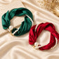 ⏳🧣2026 Hot Sale  50% off📿Pearl Scarf Necklace – ✨Timeless Elegance, Adjustable Bow & Piercing-Free Jewellery 🤍