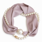 ⏳🧣2026 Hot Sale  50% off📿Pearl Scarf Necklace – ✨Timeless Elegance, Adjustable Bow & Piercing-Free Jewellery 🤍