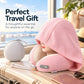 🔥⏰ LIMITED-TIME 50% OFF! 🧢Hooded Travel Neck Pillow with Carrying Pouch